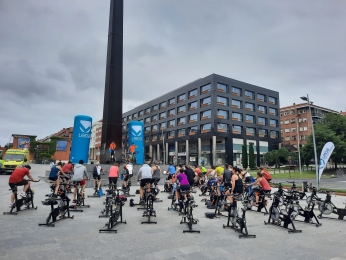 Spinning en el Bulevar. / Spinning Bulebarrean.